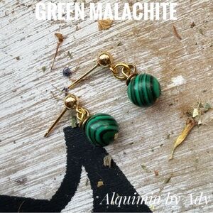 Alquimia Green Malachite Earrings
